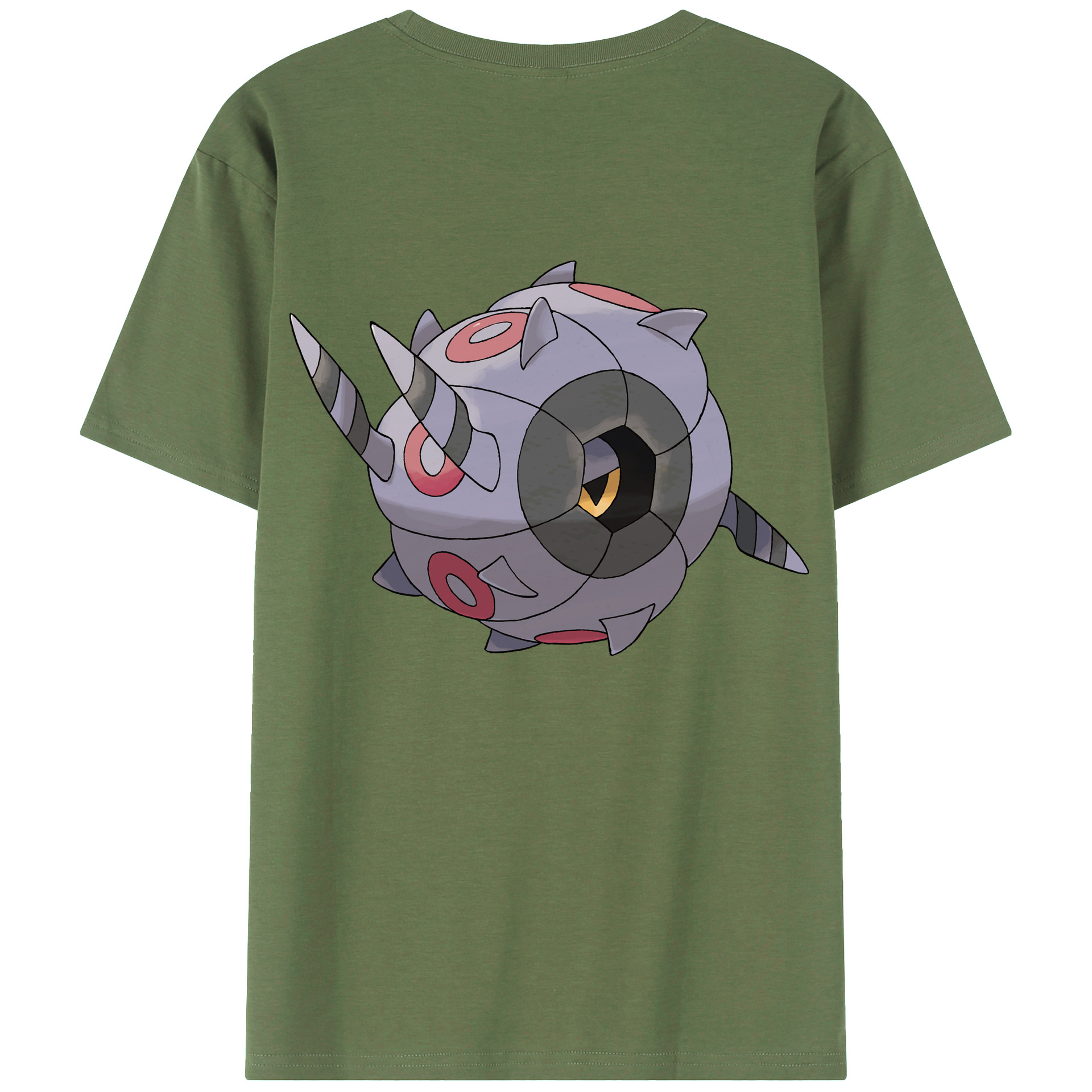 （画像用） ポケットモンスター Pokémon 綿100％ メンズ半袖Tシャツ（バックプリント） 通気性